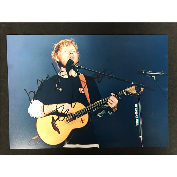 ED SHEERAN SIGNED 8 X 10 (RA COA)