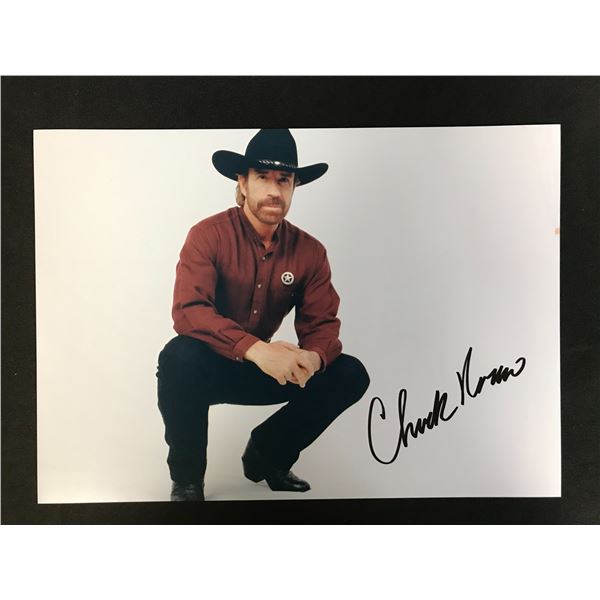 CHUCK NORRIS SIGNED 8X10 PHOTO (RA COA)