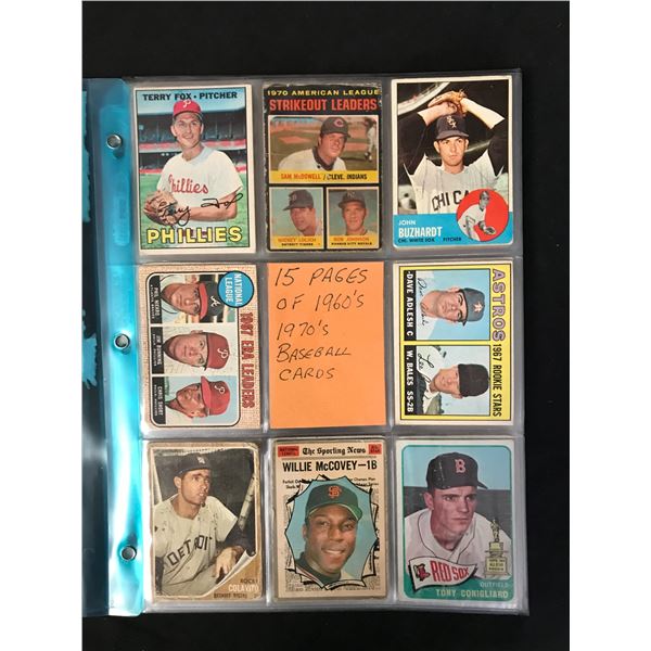 OVER 100 1960'S AND 70'S TOPPS BASEBALL CARD LOT