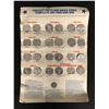 Image 2 : Rare 1960s Shell Franklin Mint USA President Coin Collection All On Card