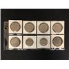 Image 1 : LOT OF 8 CANADIAN SILVER DOLLARS