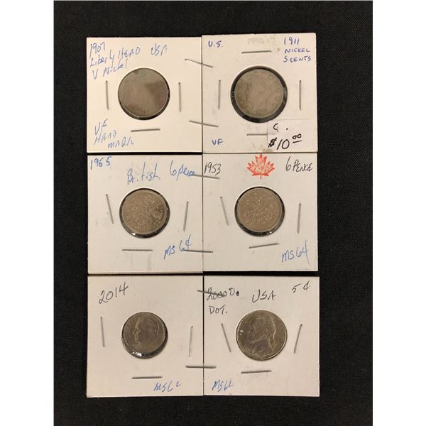 SILVER COIN LOT (CANADA USA AND BRITAON)