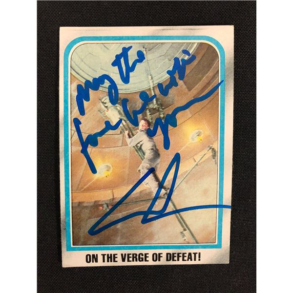 GEORGE LUCAS SIGNED STAR WARS TRADING CARD (RA COA)