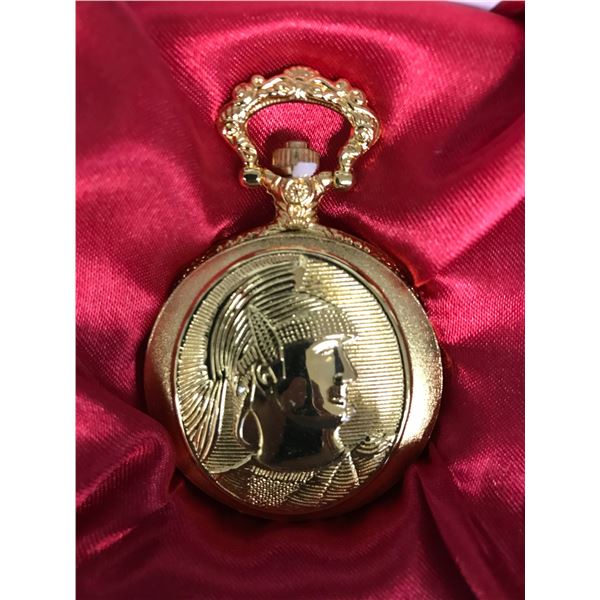  BRAND NEW HUNTER POCKET WATCH w/ GIFT BOX