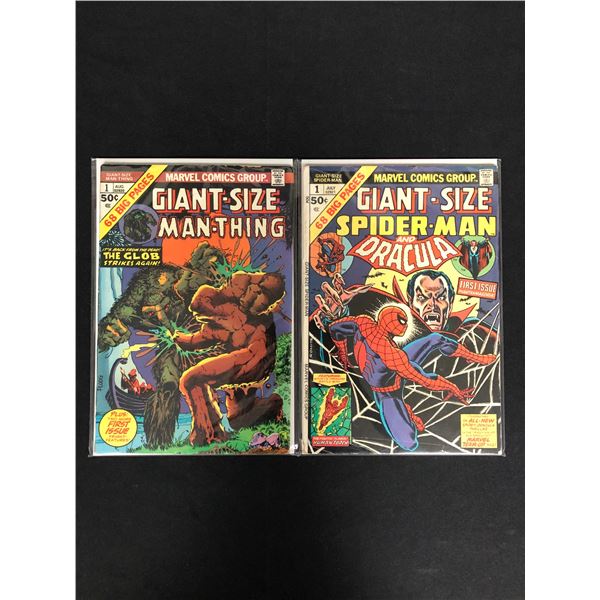 GIANT-SIZE MAN-THING #1/ GIANT-SIZE SPIDER-MAN & DRACULA #1 (MARVEL COMICS)