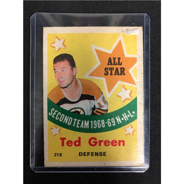 1969 O-Pee-Chee #218 Ted Green - All-Star