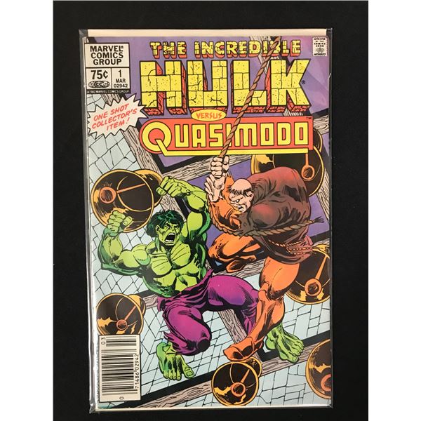 THE INCREDIBLE HULK versus QUASIMODO #1 (MARVEL COMICS)