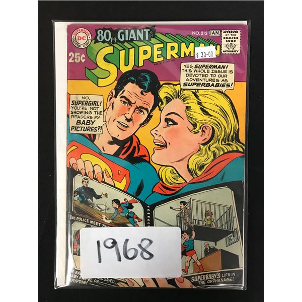 SUPERMAN #212 (DC COMICS) 80 Page Giant!