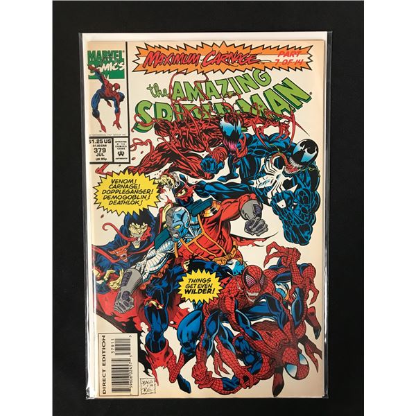 THE AMAZING SPIDER-MAN #379 (MARVEL COMICS) MAXIMUM CARNAGE Part 7 of 14