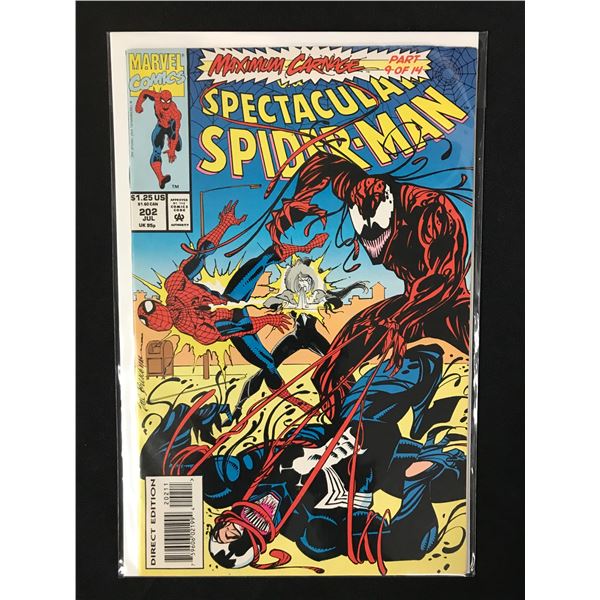 THE SPECTACULAR SPIDER-MAN #202 (MARVEL COMICS) MAXIMUM CARNAGE Part 9 of 14