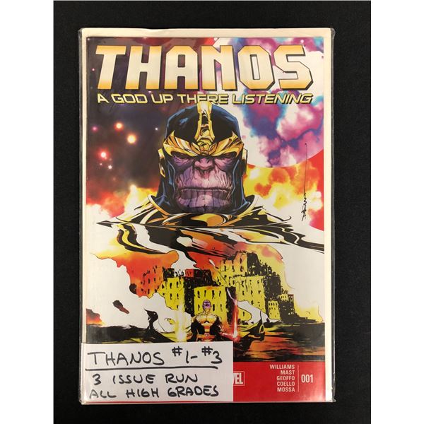 THANOS #1-3 (MARVEL COMICS)