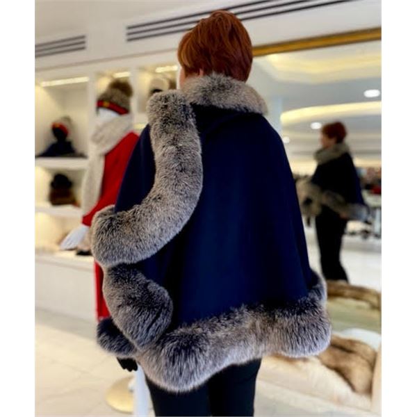 Yudofsky Fur Cashmere / Fox Cape