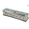 Image 1 : Turquoise and Silver Box with Jewelry  Sponsored by: J Alexander & Caswell Trading