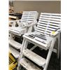 Image 1 : From the Hockey Show - 2 Large White Wooden Lifeguard Chairs