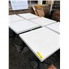 Image 1 : 6 Restaurant tables with cast iron bases - 24in x 26in