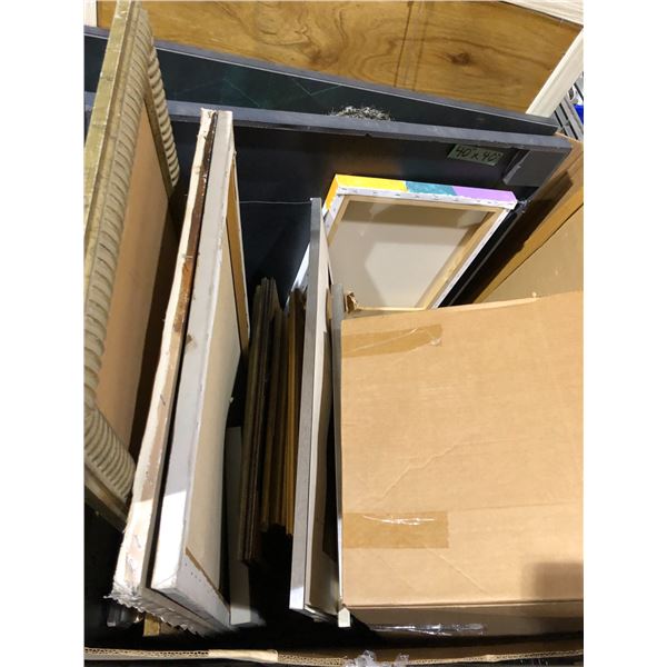 Pallet Lot of Framed Pictures approx 30  large pictures misc sizes 60in x 48in and smaller.  Some  g