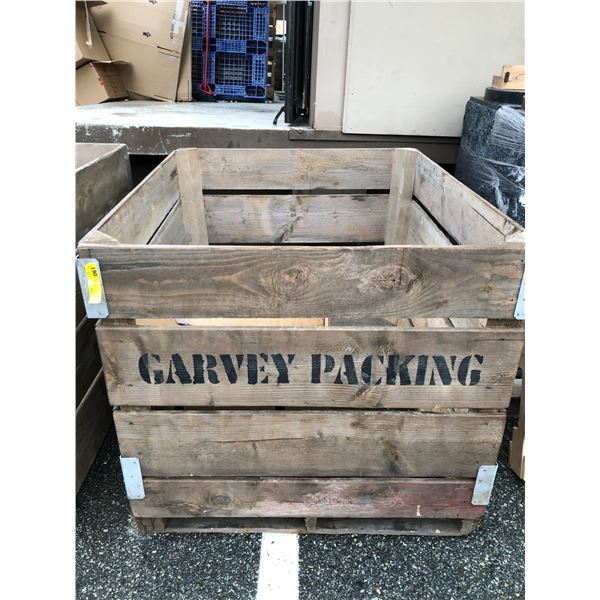 Garvey Packing - large wooden crate with reinforcing