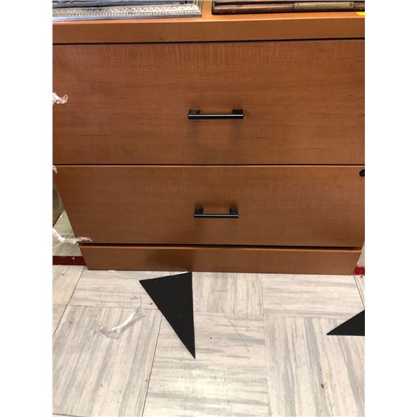 Office -Two Drawer Filing Cabinet - cherry