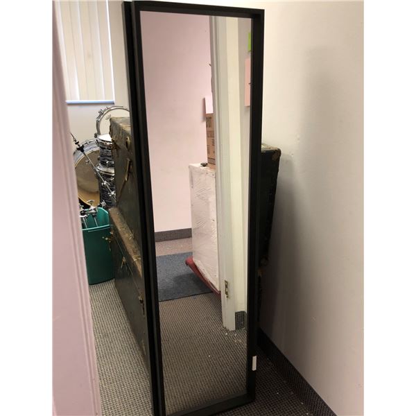 2 Floor Length Mirrors with Black Frame