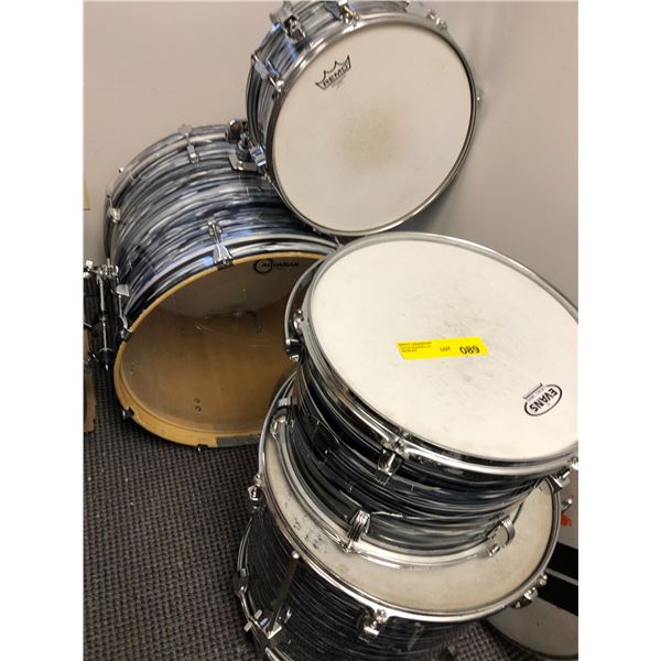 Lot of 4 Drums - Evans, Remo, Aquarian and Symbols.