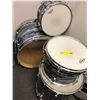 Image 1 : Lot of 4 Drums - Evans, Remo, Aquarian and Symbols.