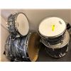 Image 2 : Lot of 4 Drums - Evans, Remo, Aquarian and Symbols.