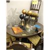 Image 1 : Dining Table with six chairs and décor items incl NZ Clock