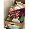 Image 1 : Two boxes of Misc Household Décor, Papers and Bingo Game