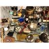 Image 1 : Misc lot of antiques and new items - sterling silver, hammered copper pitcher and more.