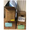 Image 1 : 4 Boxes of Digital and Landline Phones, DVDs,& Garden Items