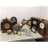 Image 2 : Large Grouping of Clocks and Glass Lamps - approx 25.