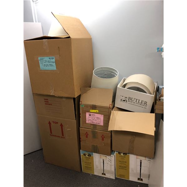 9 Boxes of Lamp Shades