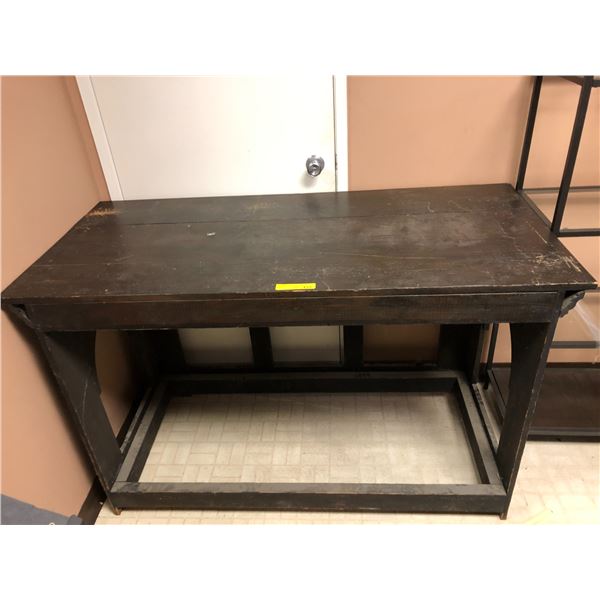 Large dark wood table -37  tall