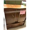 Image 1 : Wood Dresser with pull out drawers and ornamental pulls