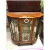 Image 1 : Antique Display Cabinet with Clock and Glass Front