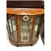 Image 3 : Antique Display Cabinet with Clock and Glass Front