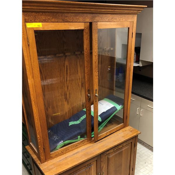 Gun Cabinet - with glass display and cupboards below