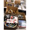 Image 1 : 6 Boxes of Misc Computer and Electrical parts plus Stanpro Running Man Sign