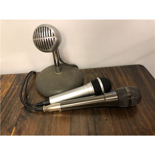 Vintage Microphones - lot of 3 incl VocoPro and Shure Brothers - Controlled Magnetic Microphone Mode