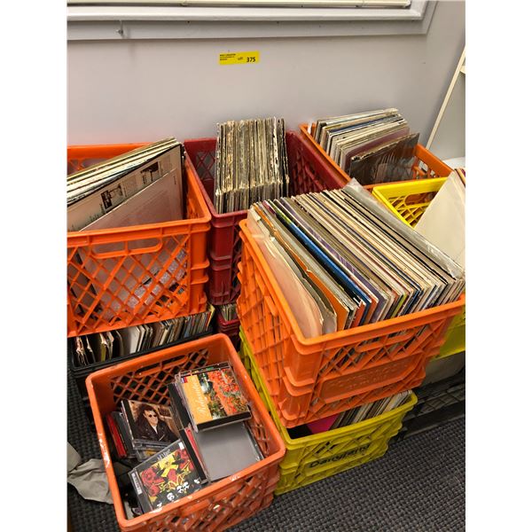 Large Collection of Records and CDS - 11 crates