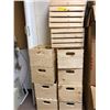 Image 1 : 11 Wood Boxes for Storage - for Wine Bottles or canned goods