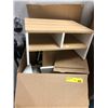 Image 1 : Box of 3 Wooden Desktop File Shelves