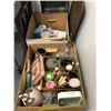 Image 1 : Two Boxes of Misc Home Décor Items and trays