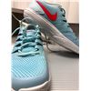 Image 1 : Nike - Baby  Blue w/ pink runners - Size US 9 1/2 Brand New