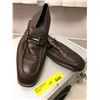 Image 1 : Mens Brown Leather Loafer by Salvadore Ferragamo - Size 10 1/2