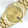 Image 1 : Rolex Mens 18K Yellow Gold Champagne Index Quickset President Wristwatch