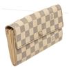 Image 2 : Louis Vuitton Beige Damier Canvas Sarah Wallet
