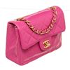 Image 5 : Chanel Pink Leather Mini Square Flap Shoulder Bag