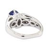 Image 3 : 2.01 ctw Sapphire and Diamond Ring - 14KT White Gold