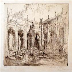 Gertrude Partington Albright, Etching